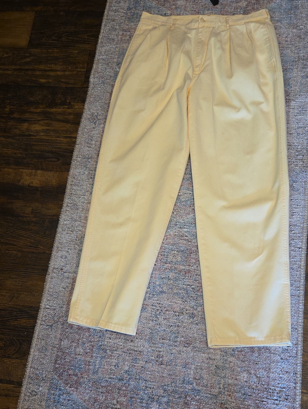Polo by Ralph Lauren Cream Pleated Chino Pants